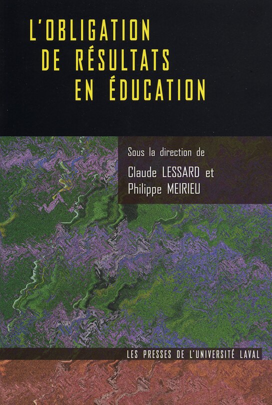 Front cover_L' obligation de résultats en éducation
