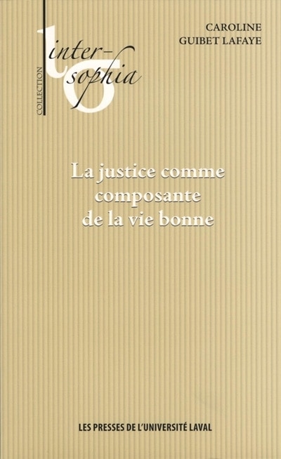 Front cover_La justice comme composante de la vie bonne