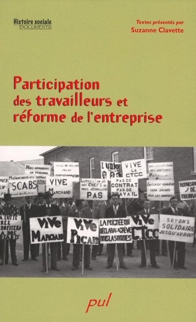 Couverture_Participation des travailleurs et réforme de l'entreprise