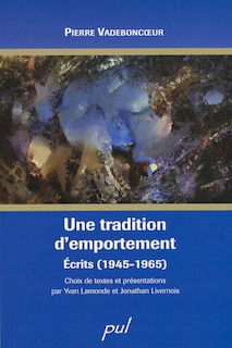 Front cover_Une tradition d'emportement