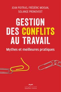Front cover_Gestion des conflits au travail