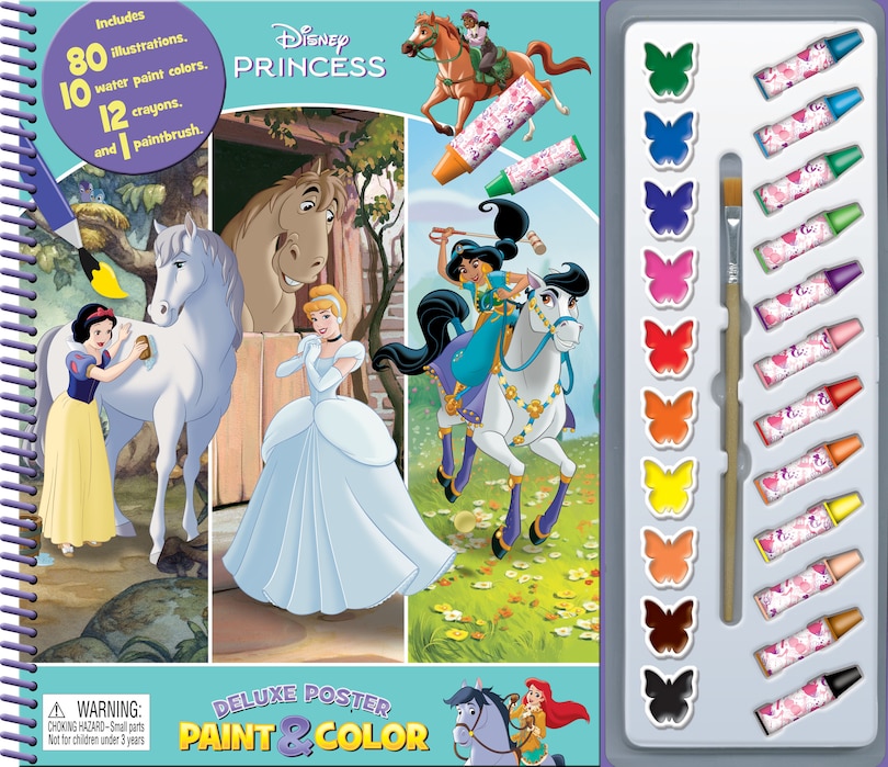 Front cover_DISNEY PRINCESSES 2025 DELUXE POSTER PAINT & COLOR