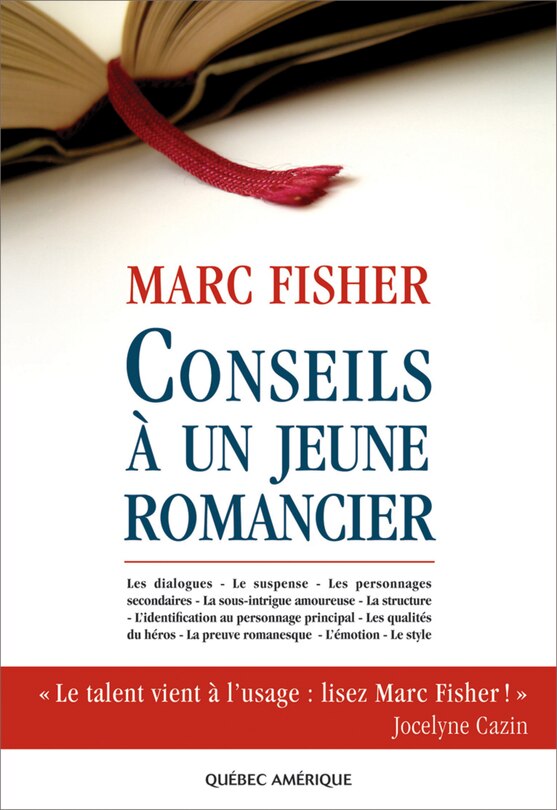 Front cover_Conseils à un jeune romancier