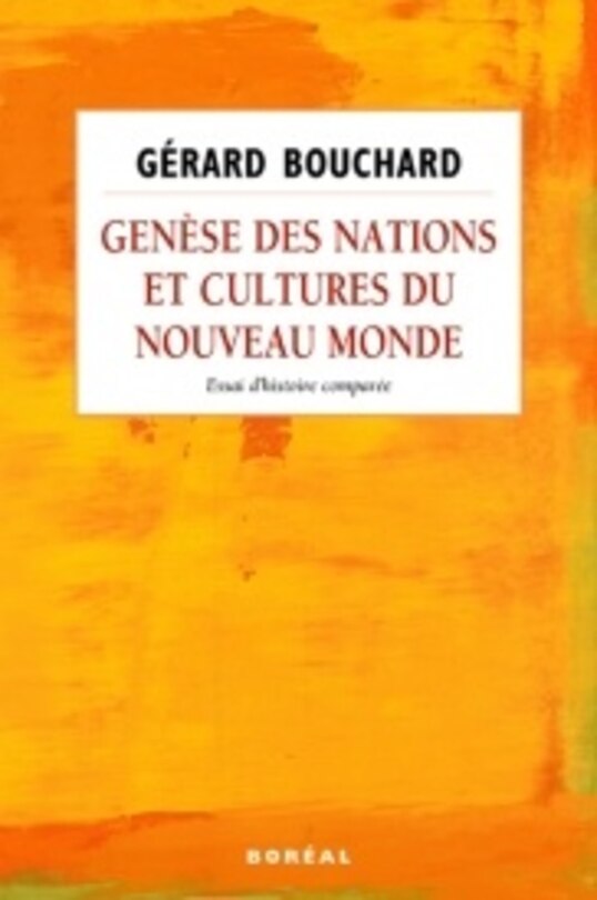 Front cover_Genèse des nations et cultures du nouveau monde