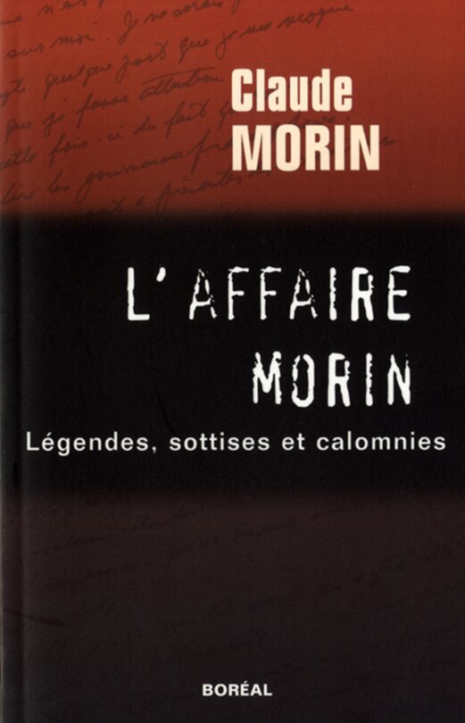 Front cover_Affaire Morin (l')