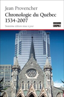 Couverture_Chronologie du Qu&eacute;bec : 1534-2007