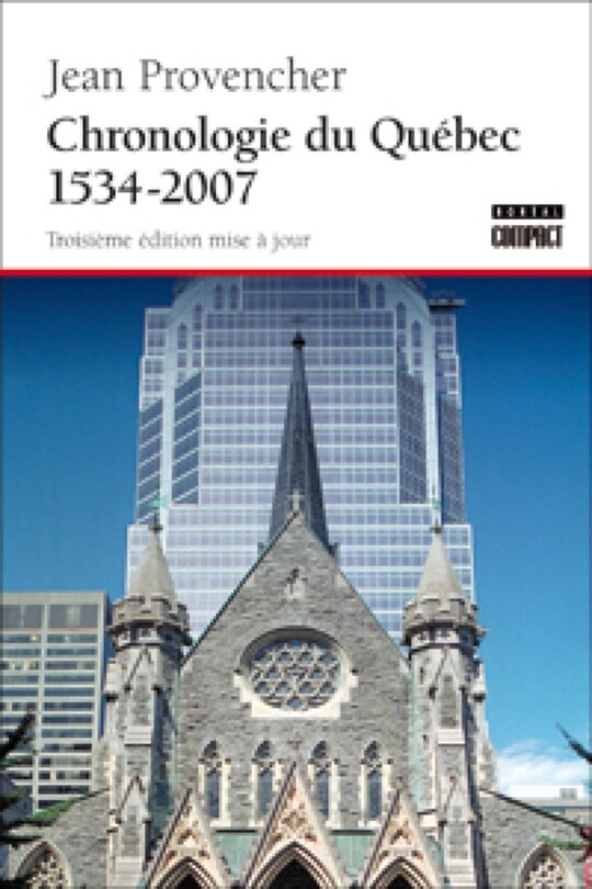 Couverture_Chronologie du Qu&eacute;bec : 1534-2007