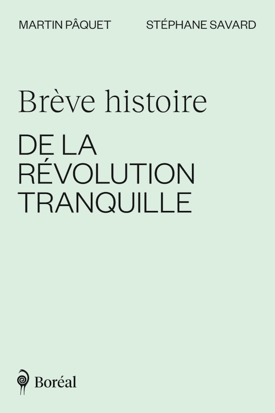 Front cover_Brève histoire de la Révolution tranquille