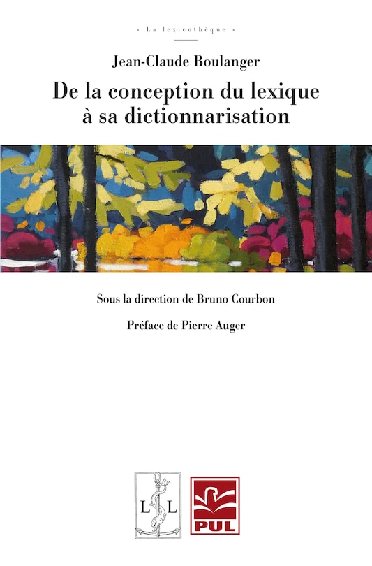 Front cover_De la conception du lexique à sa dictionnarisation