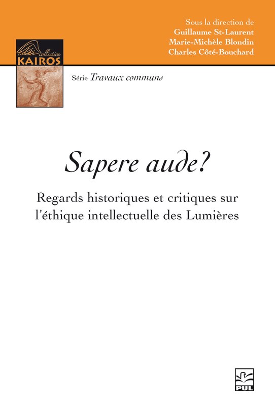 Front cover_Sapere aude? : Regards historiques et critiques sur l’éthique intellectuelle des Lumières