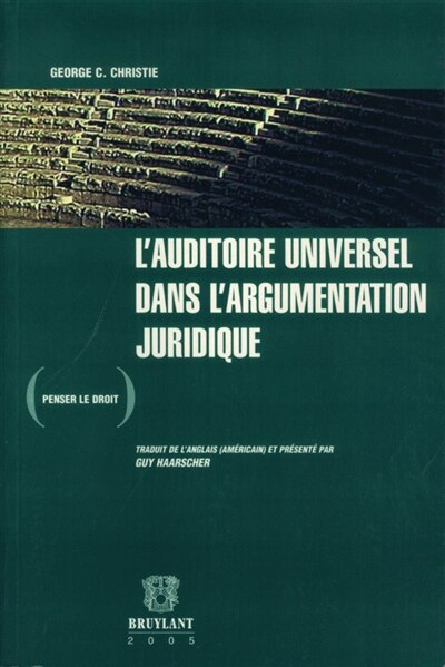 Couverture_L' auditoire universel dans l'argumentation juridique