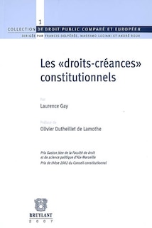 Front cover_Les droits-cr&eacute;ances constitutionnels