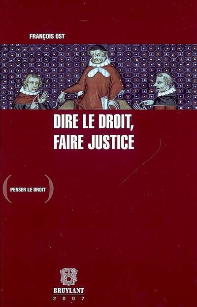 Front cover_Dire le droit, faire justice