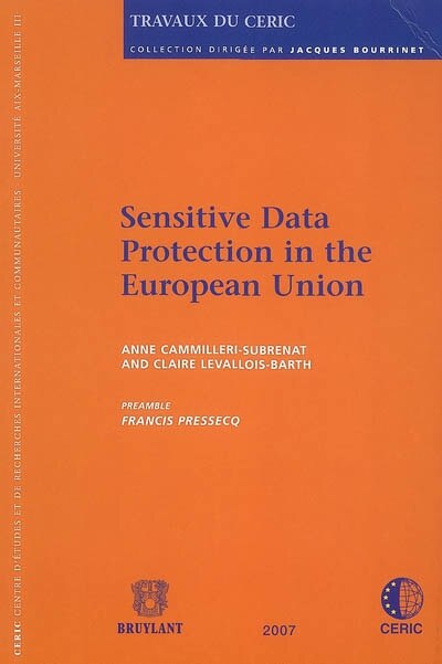 Front cover_Sensitive data protection in the European Union