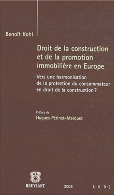 Couverture_Droit de la construction et de la promotion immobilière en Europe