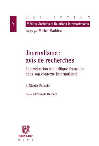 Couverture_Journalisme, avis de recherches