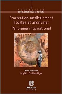 Front cover_Procréation médicalement assistée et anonymat