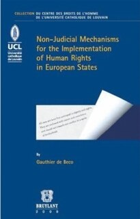 Front cover_Non-judicial mechanisms for the implementation of human rights in European States