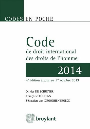 Couverture_Code de droit international des droits de l'homme 2014