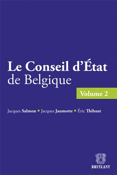 Couverture_Le Conseil d'Etat de Belgique, Vol. 2
