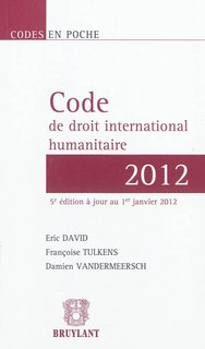 Front cover_Code de droit international humanitaire