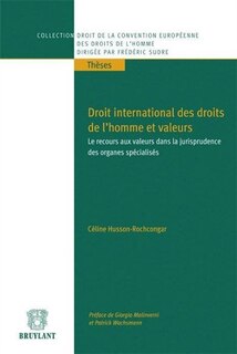 Couverture_Droit international des droits de l'homme et valeurs