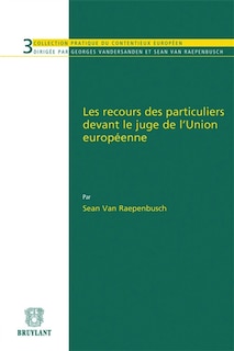 Couverture_Les recours des particuliers devant le juge de l'Union européenne