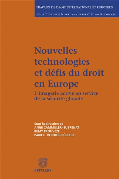 Front cover_Nouvelles technologies et défis du droit en Europe