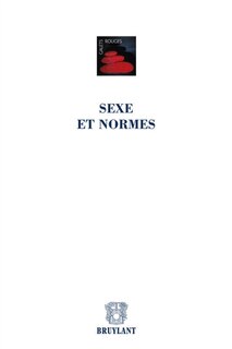 Front cover_Sexe et normes