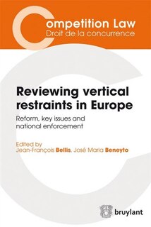 Couverture_Reviewing vertical restraints in Europe