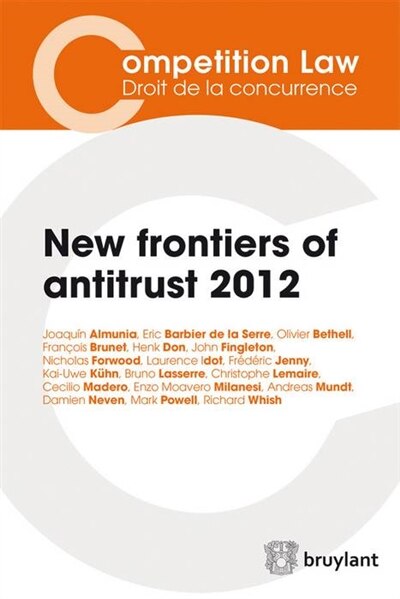 Couverture_New frontiers of antitrust 2012