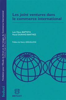 Front cover_Les joint-ventures dans le commerce international