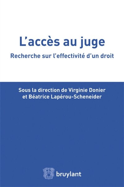 Front cover_L' accès au juge