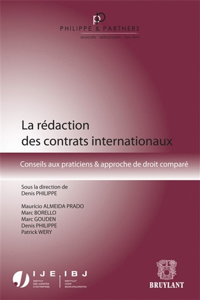 Front cover_La rédaction des contrats internationaux