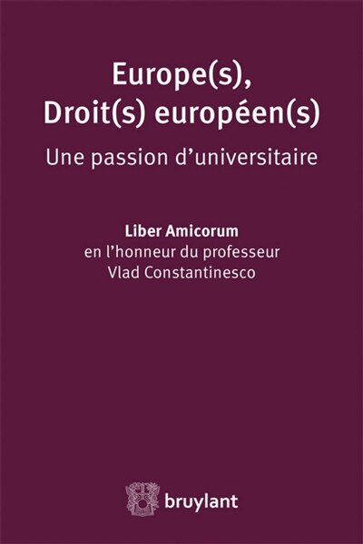 Front cover_Europe(s), droit(s) européen(s)