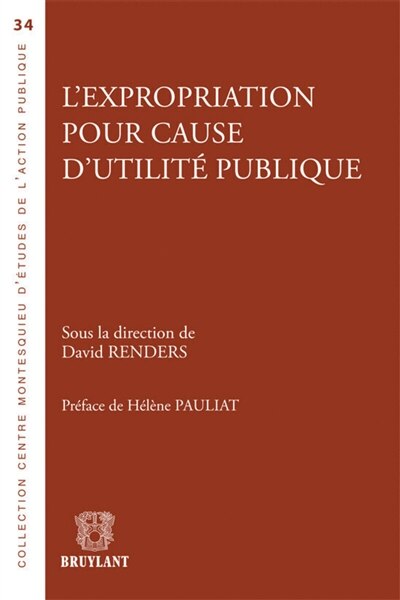 Couverture_L' expropriation pour cause d'utilité publique
