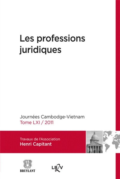 Front cover_Les professions juridiques