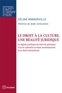 Front cover_Le droit à la culture, une réalité juridique