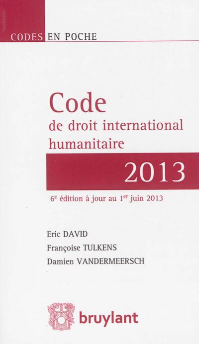 Couverture_Code de droit international humanitaire