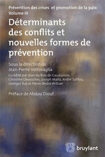 Couverture_Déterminants des conflits et nouvelles formes de prévention