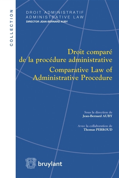 Front cover_Droit comparé de la procédure administrative