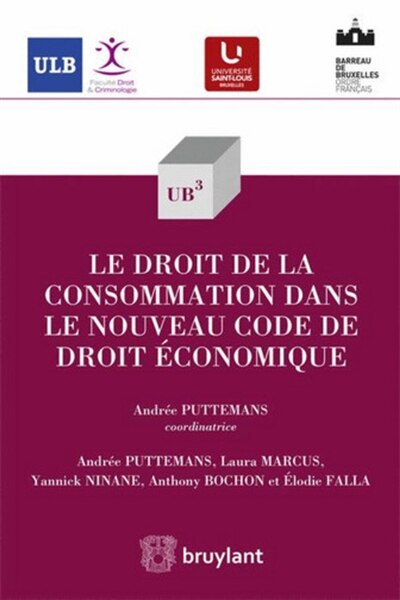 Couverture_Le droit de la consommation dans le nouveau code de droit &eacute;conomique