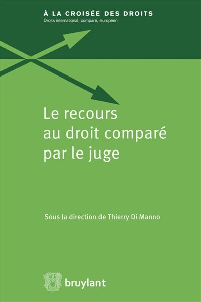 Front cover_Le recours au droit comparé par le juge