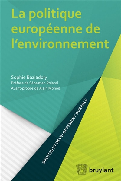 Front cover_La politique européenne de l'environnement