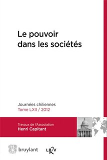 Front cover_Le pouvoir dans les sociétés : journées chiliennes 2012