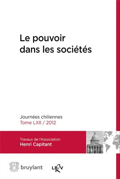 Front cover_Le pouvoir dans les sociétés : journées chiliennes 2012