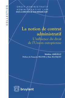 Front cover_La notion de contrat administratif
