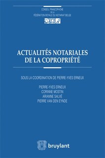 Front cover_Actualit&eacute;s notariales de la copropri&eacute;t&eacute;