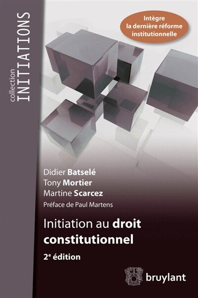 Front cover_Initiation au droit constitutionnel