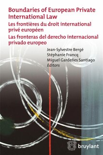Couverture_Boundaries of European private international law